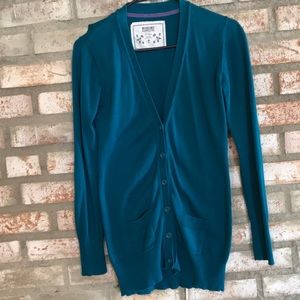 Teal cardigan